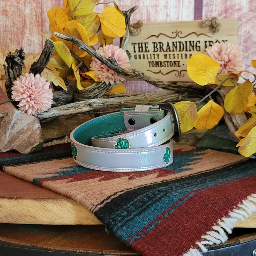 Kids' Iridecsent Saguaro Belt by Catchfly 23201BE2 Side View..