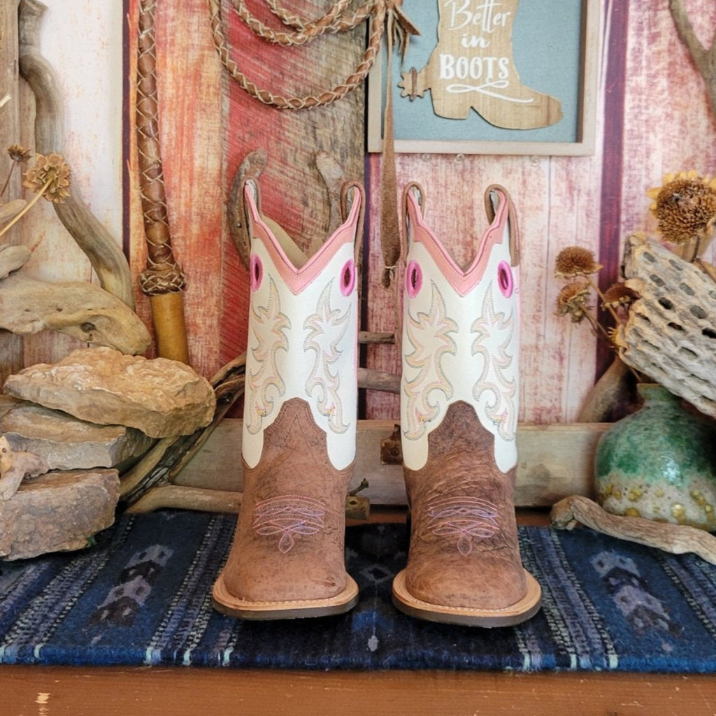 Kids' Leather Boots by Old West  BSC1992 Front View