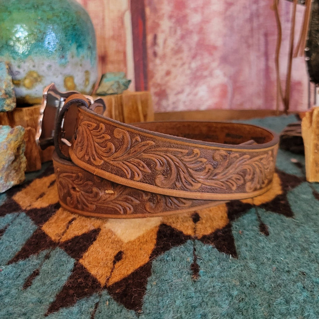 Kids' "Little Texas" Belt by Tony Lama C60119 Side View1