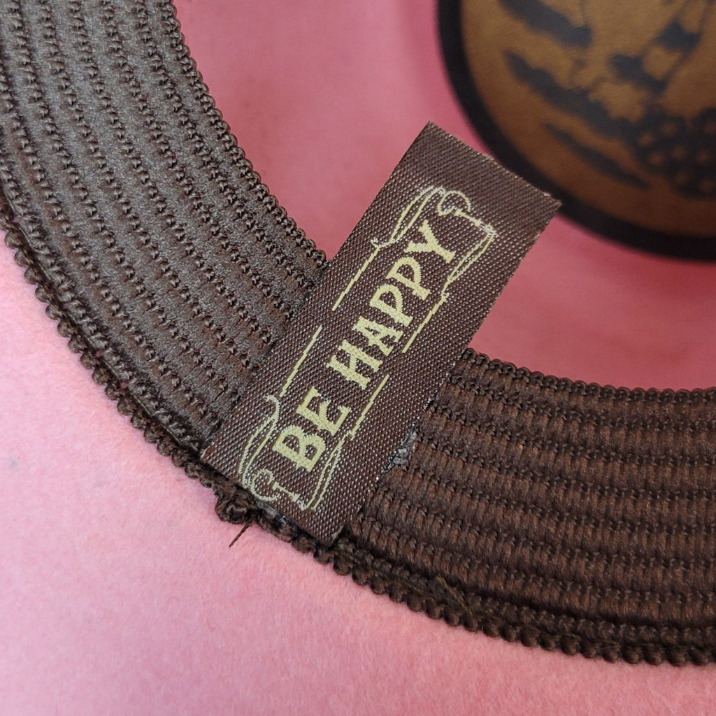 Maker's tag on the sweatband.