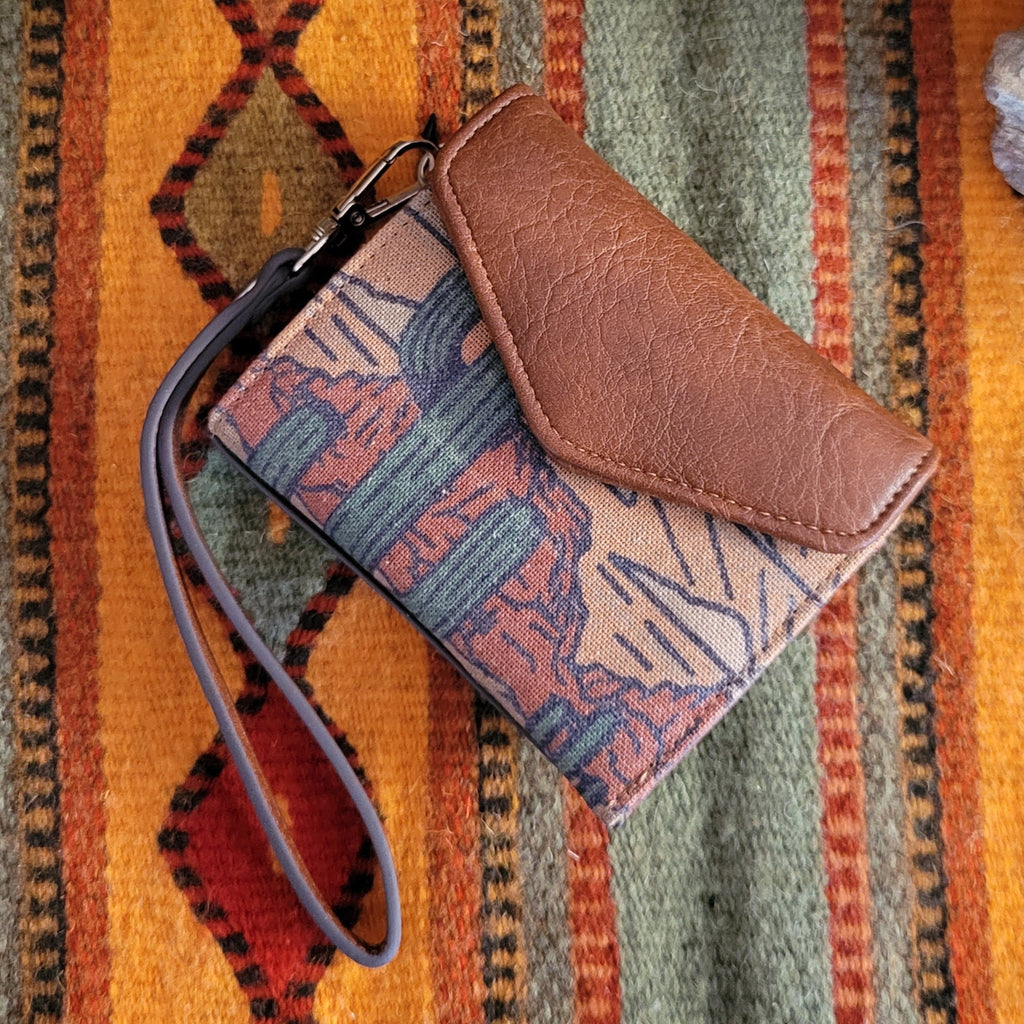 Ladies Desert Scape Mini Wallet by Red Dirt Hat Co. 2510426261 Top Front View