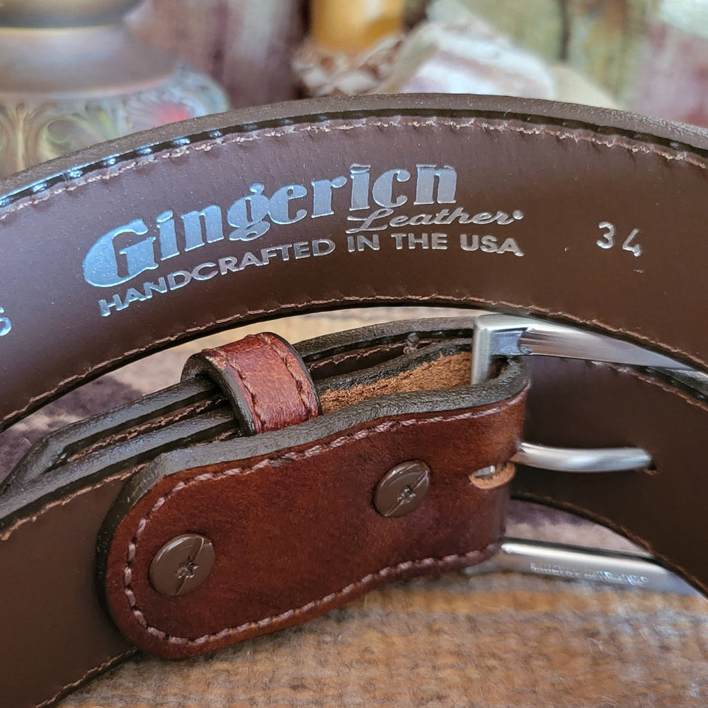 Leather Belt "Austin" by Gingerich    8246 Inside View