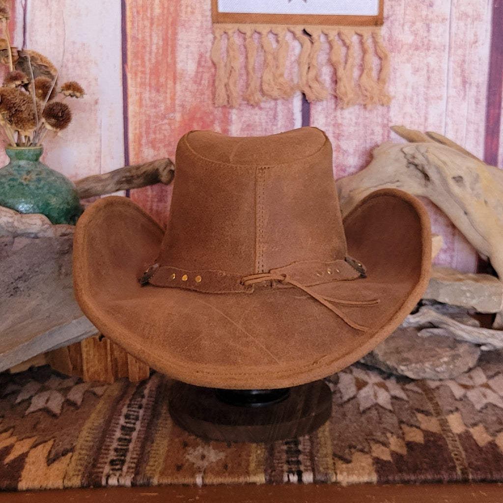 Leather Hat  "Silverton Dude" by Minnetonka 9613 Back View