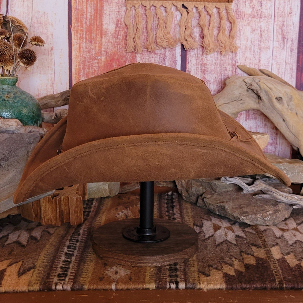 Leather Hat  "Silverton Dude" by Minnetonka 9613 Side View