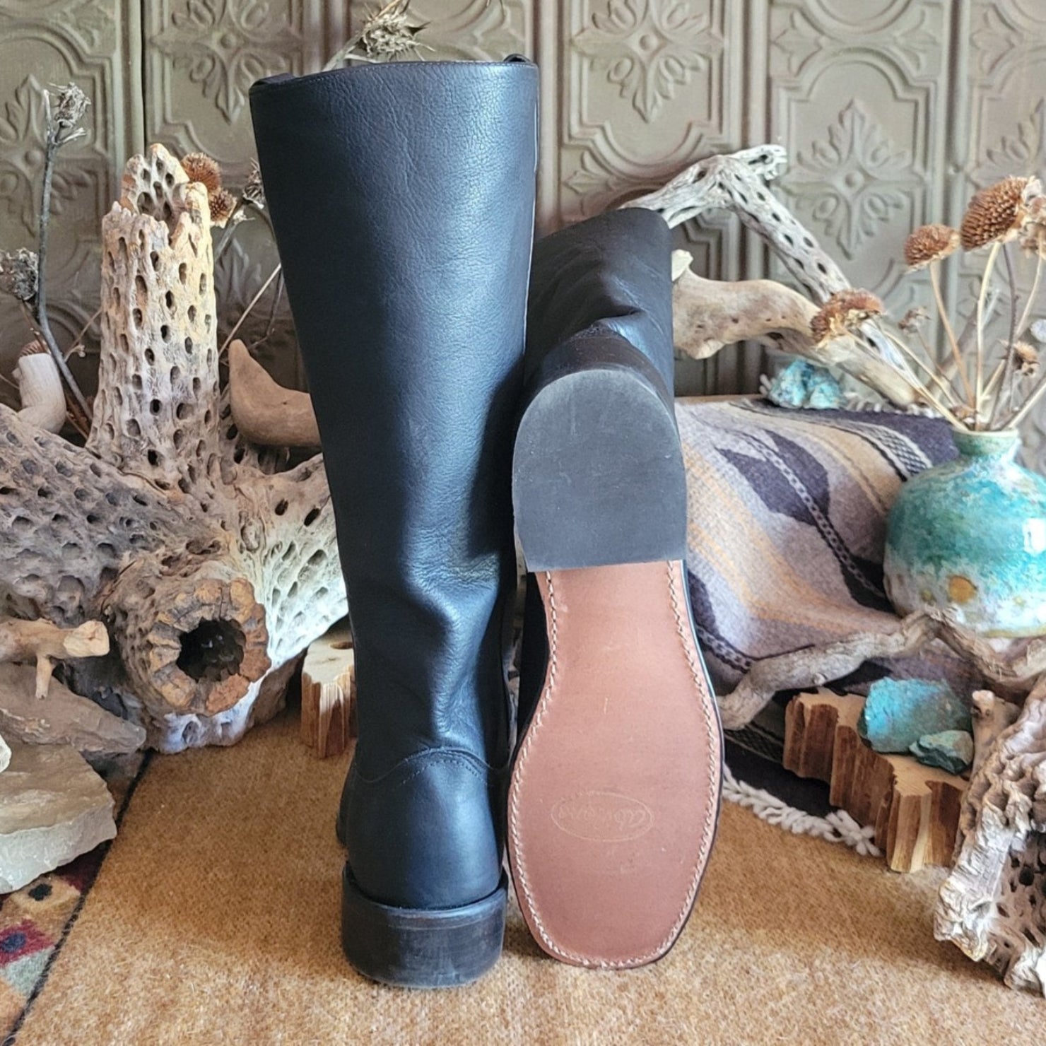 Leather Shooter Boots 