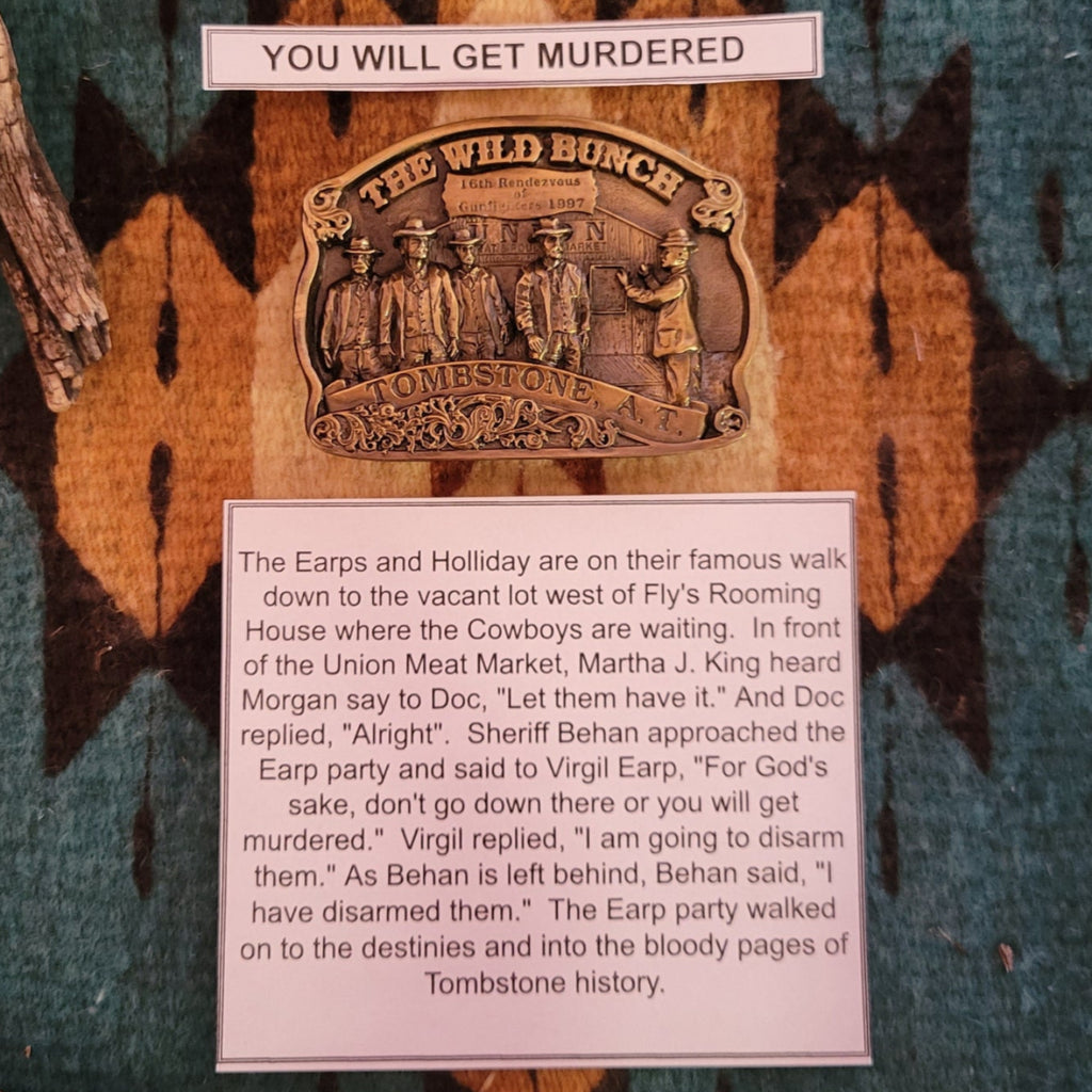 Limited Edition Belt Buckles "The Wild Bunch" by Joe Harvey of Tombstone Products WB101 Story2