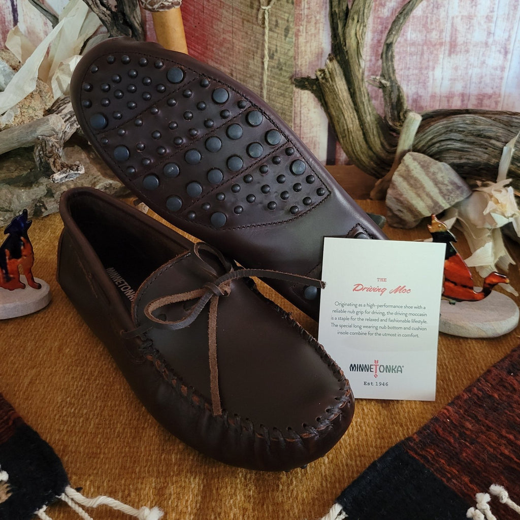 Men's Classic Driver Moccasins by Minnetonka  793/798 Detailed Sole View