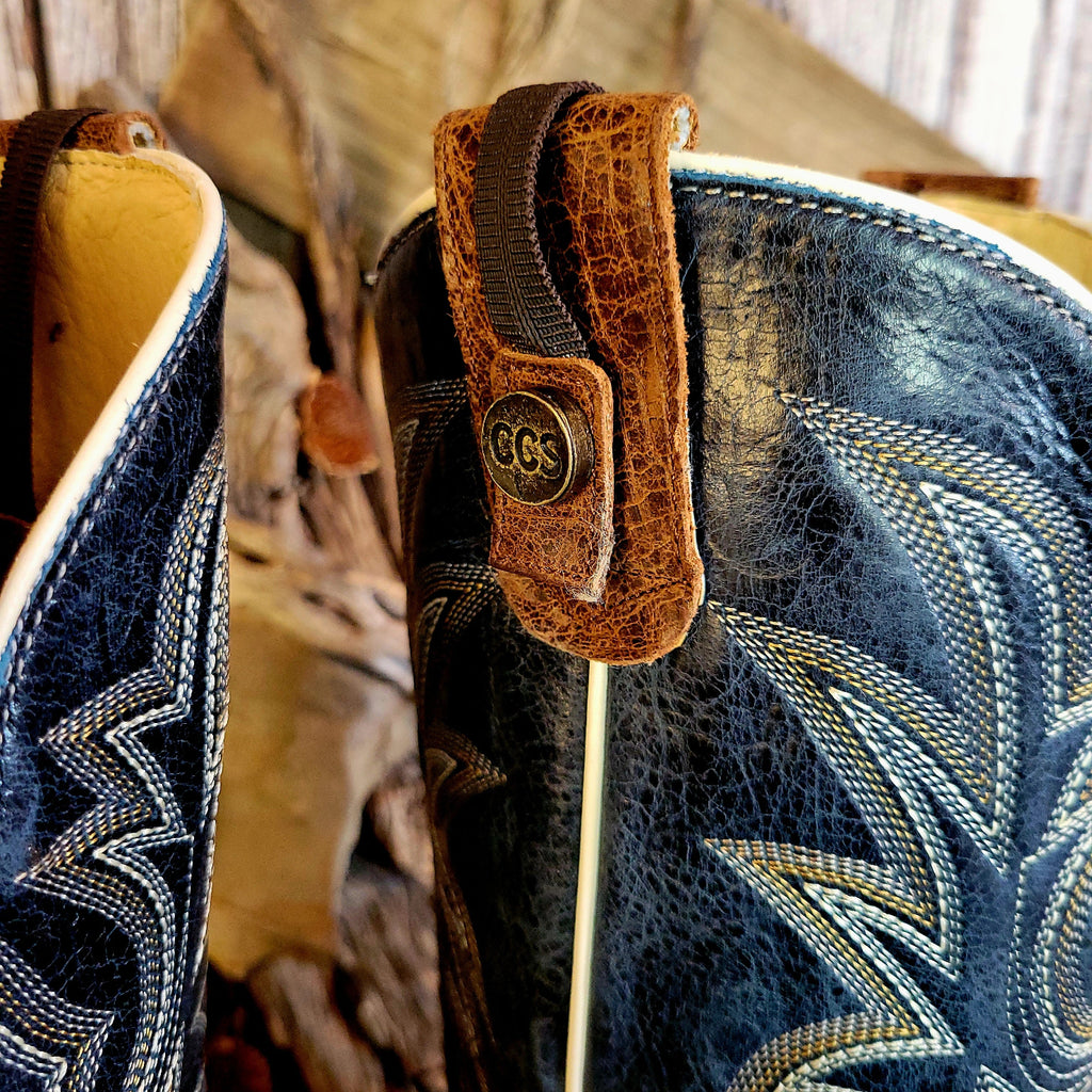 A close-up of the detailed strap.
