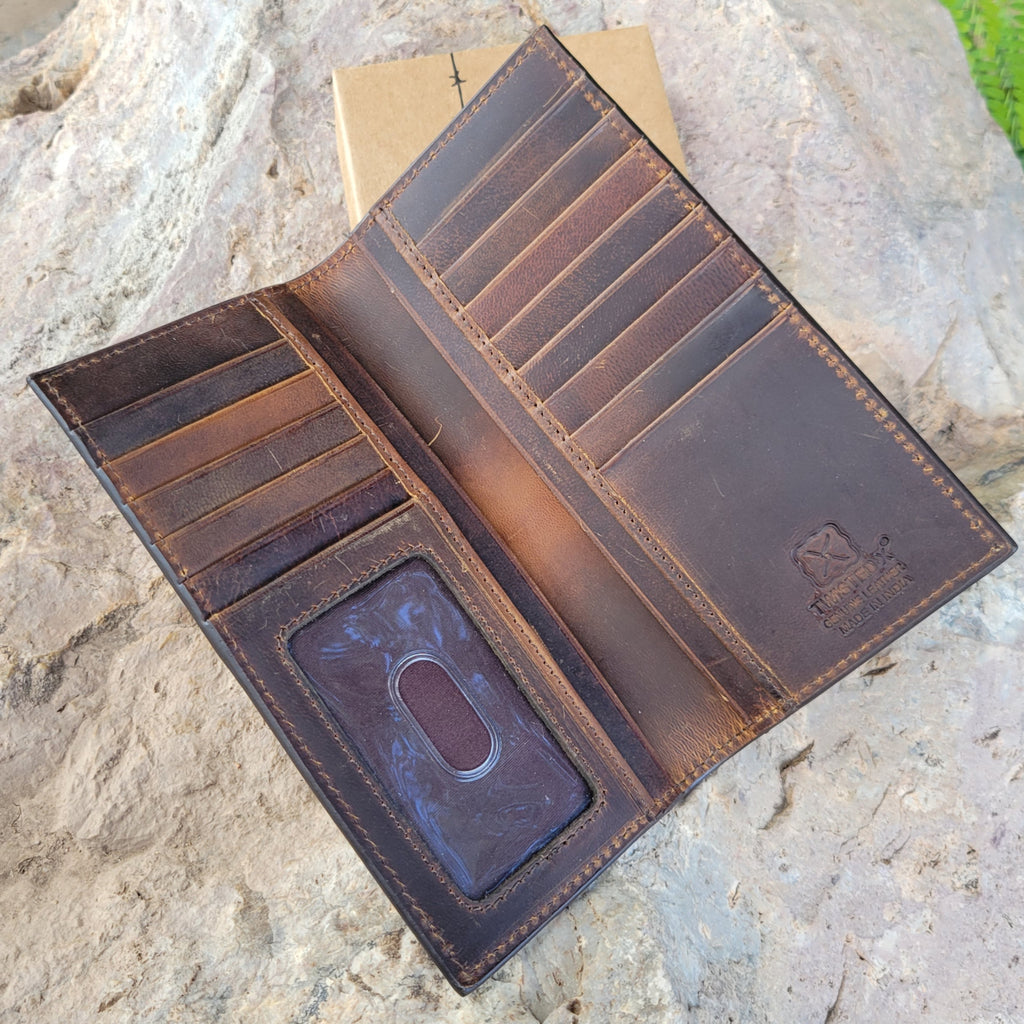 The interior features multiple card slots and an ID slot.
