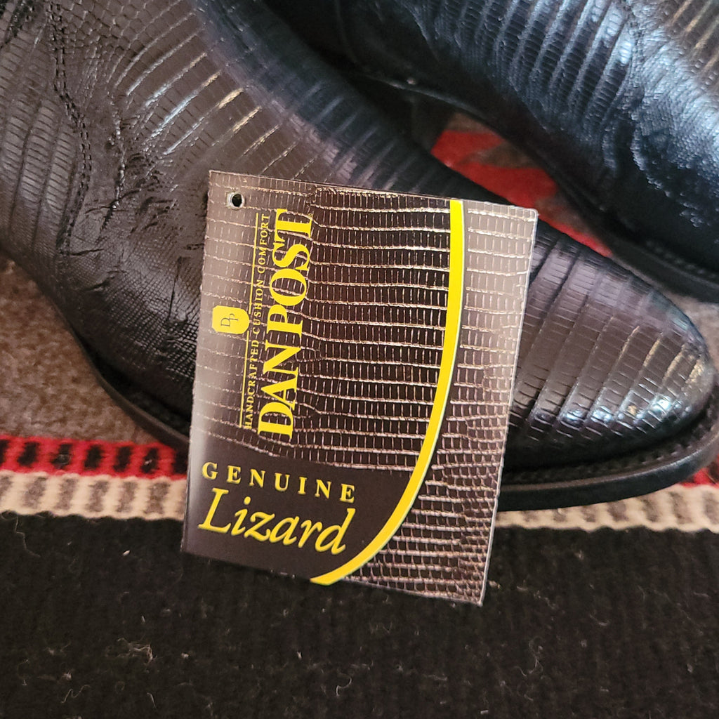 Men's Leather Boots "Winston Lizard" by Dan Post DP3050R Detailed Tag View