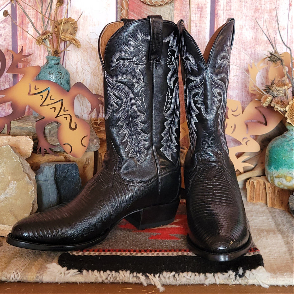 Men's Leather Boots "Winston Lizard" by Dan Post DP3050R Front Side View