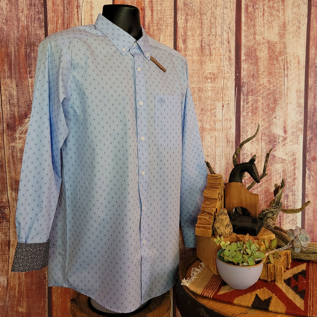 Men's Long Sleeve Shirt "Donte" by Ariat 10058987 Front View
