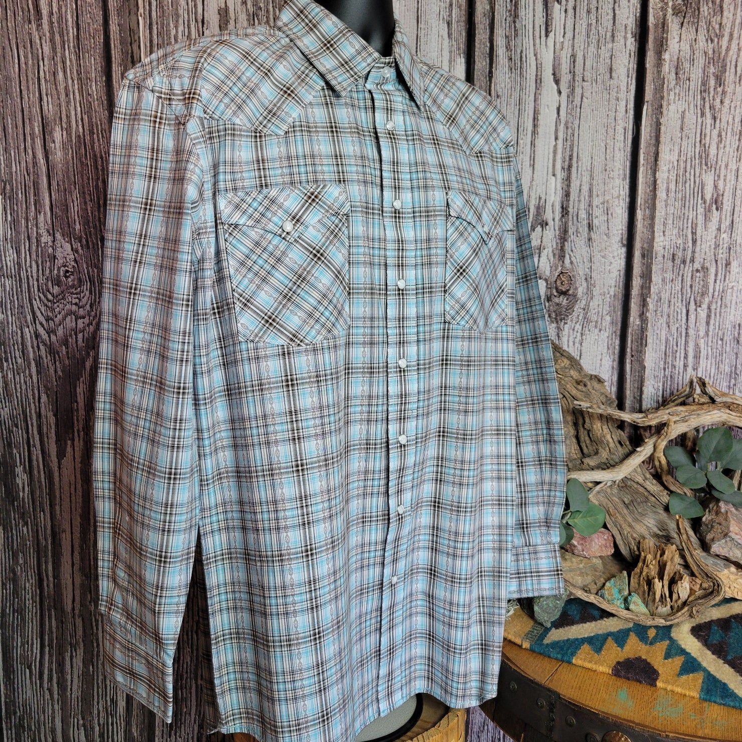 pearl snap dress shirt Men's Long Sleeve Snap Shirt by Panhandle RMN2S08242 – The Branding Iron-Tombstone, AZ