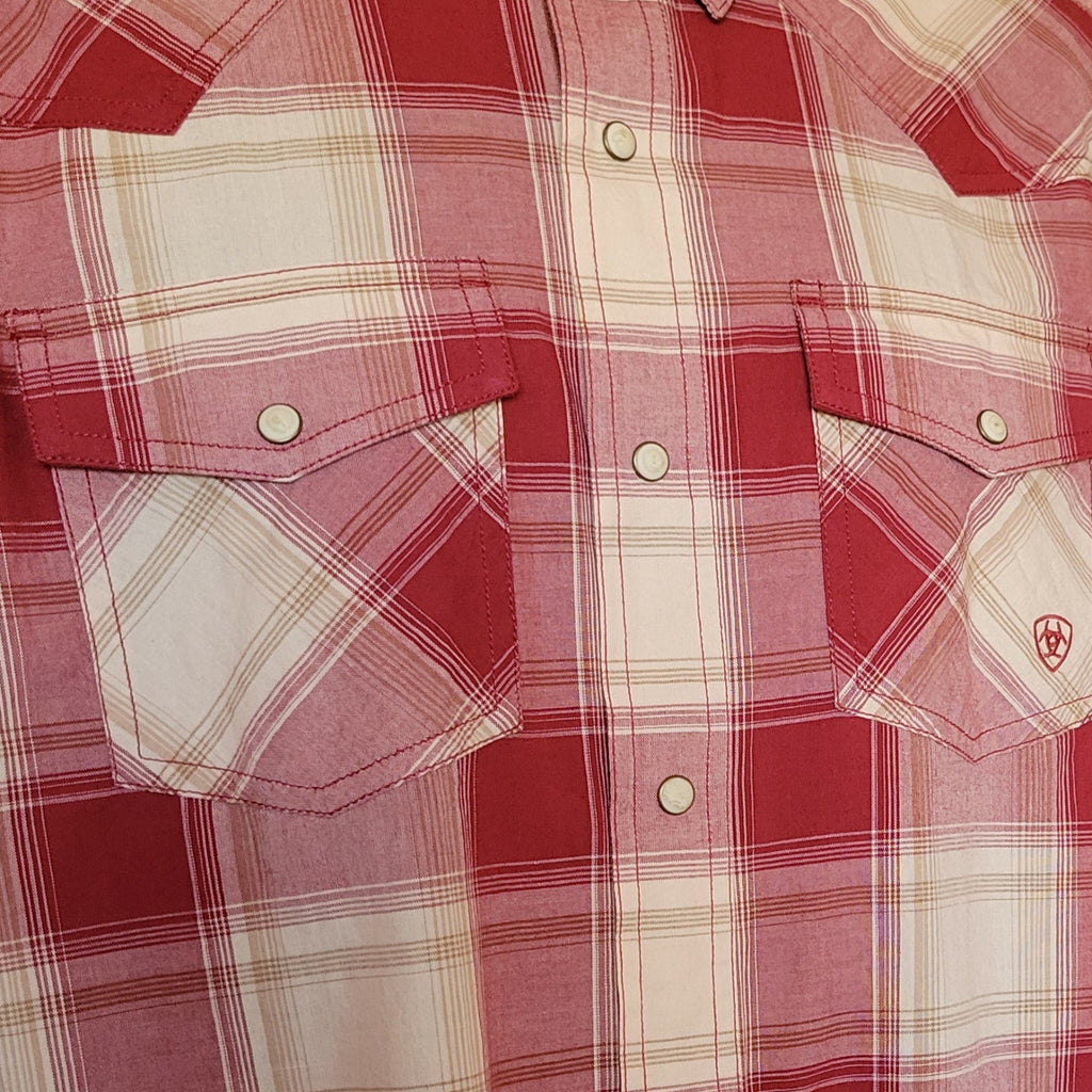 Men's Retro Long Sleeve Snap Shirt "Hardwick" by Ariat 10054706 Detailed View
