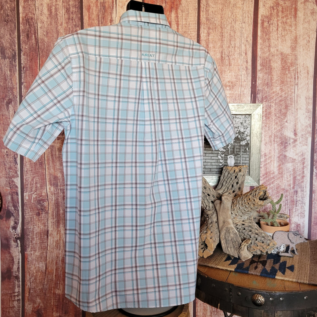 Men's Short Sleeve Shirt "Geoffrey" by Ariat 10054686 Back View