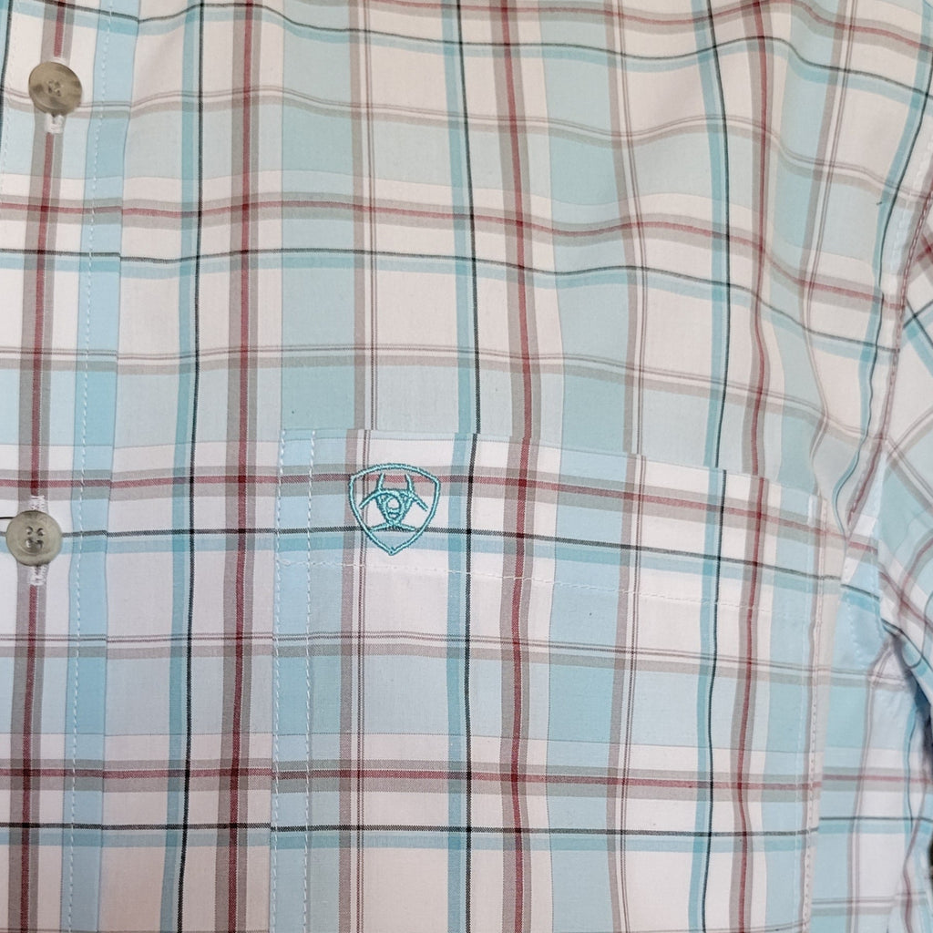 Men's Short Sleeve Shirt "Geoffrey" by Ariat 10054686 Detailed View