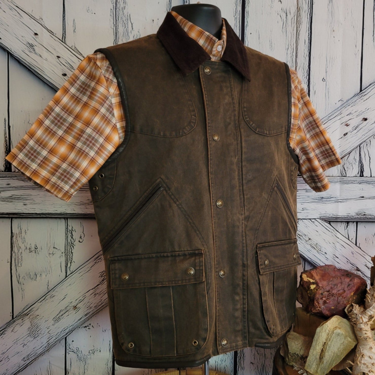 Men's Snap Front Ranch Vest by Cripple Creek CW14 17 – The