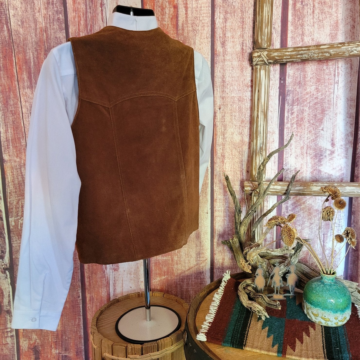Men's Suede Leather Vest by Cripple Creek ML30 61 – The Branding