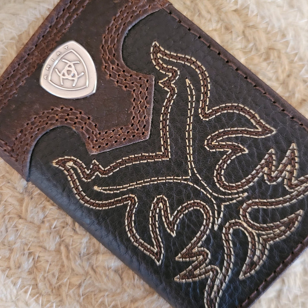 Men's Tri-Fold Wallet by Ariat A3511002 Detailed View