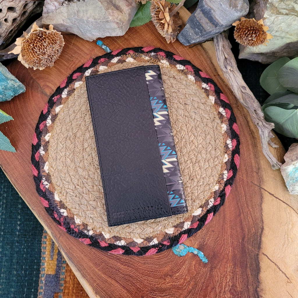 Men's Turquoise Black With Rodeo Wallet by Red Dirt Hat Co 24068876W4 Back View