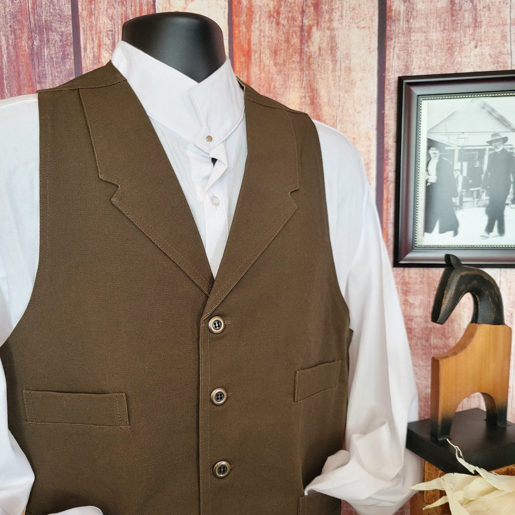 Men's Vest by Frontier Classics  CM60 Detailed View Brown