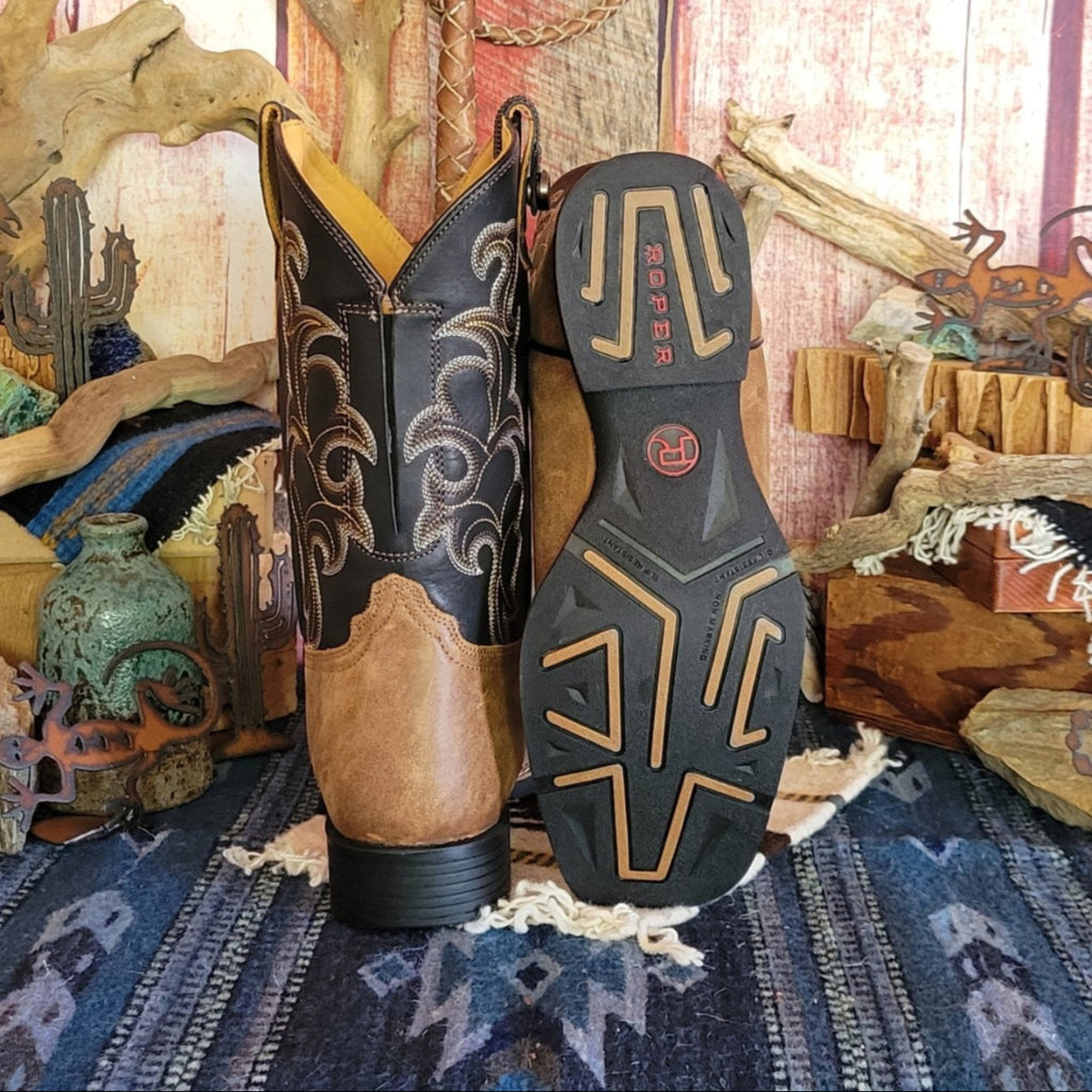 Mens Conceal Carry Boot "Trigger" by Roper  09-020-0906-3522 Sole View