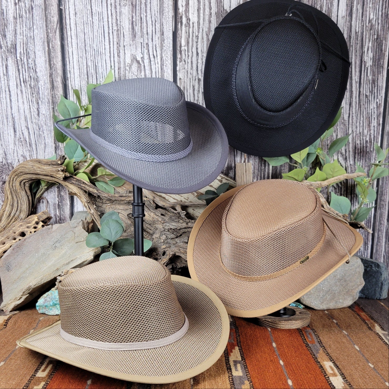 Mesh Covered Nylon Safari Hat 