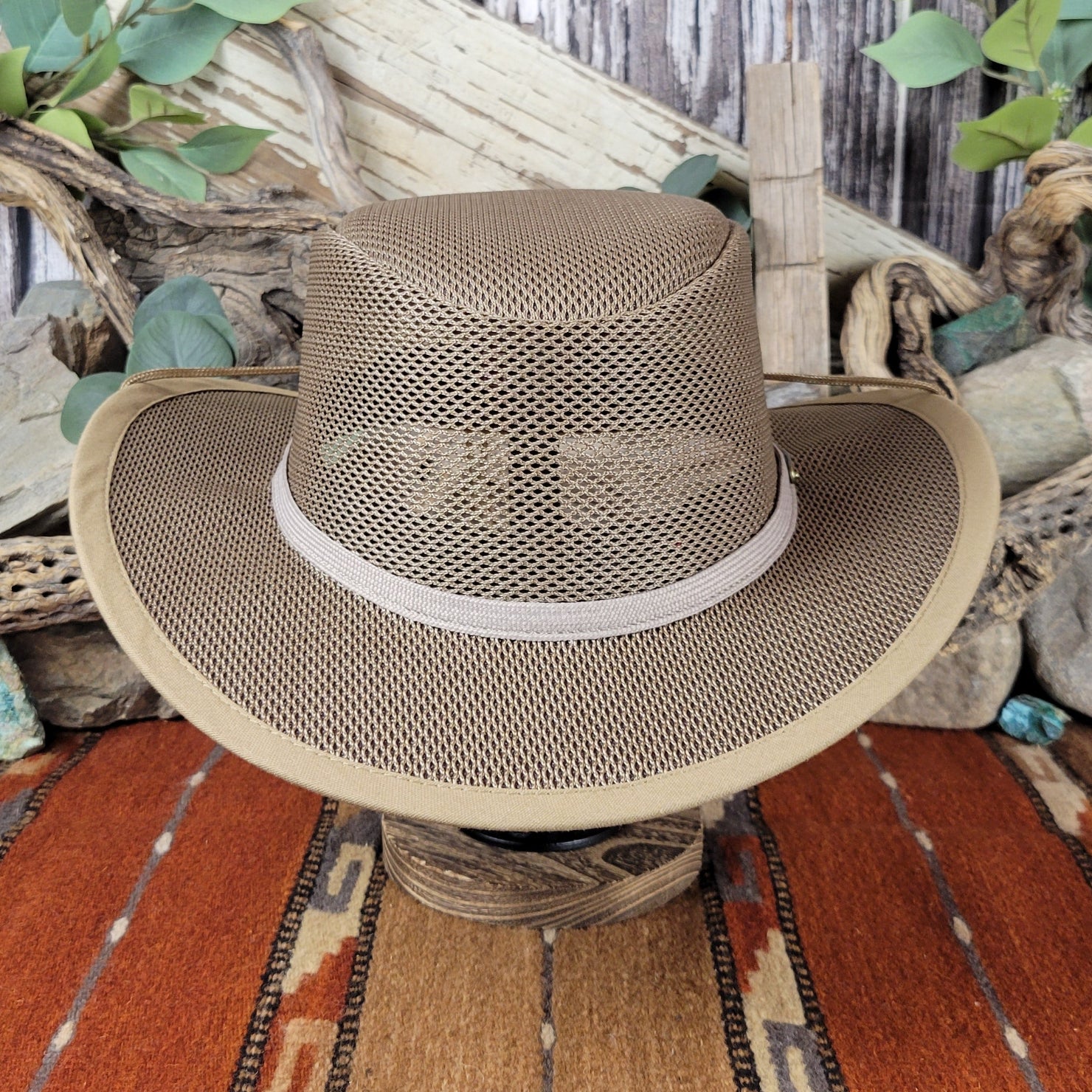 Mesh Covered Nylon Safari Hat 