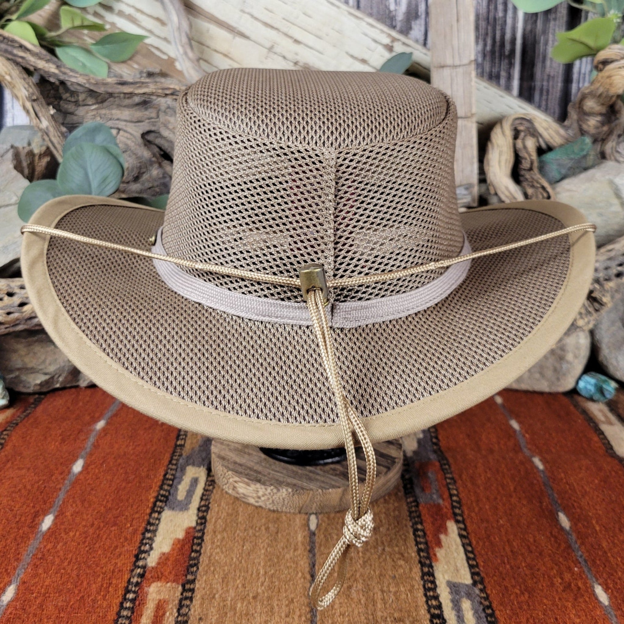 Mesh Covered Nylon Safari Hat 