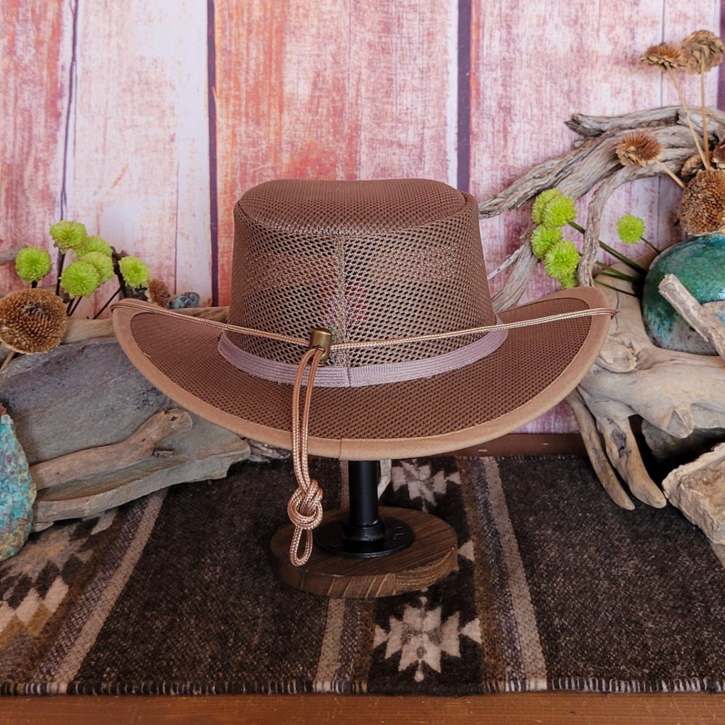 Mesh Covered Nylon Safari Hat 