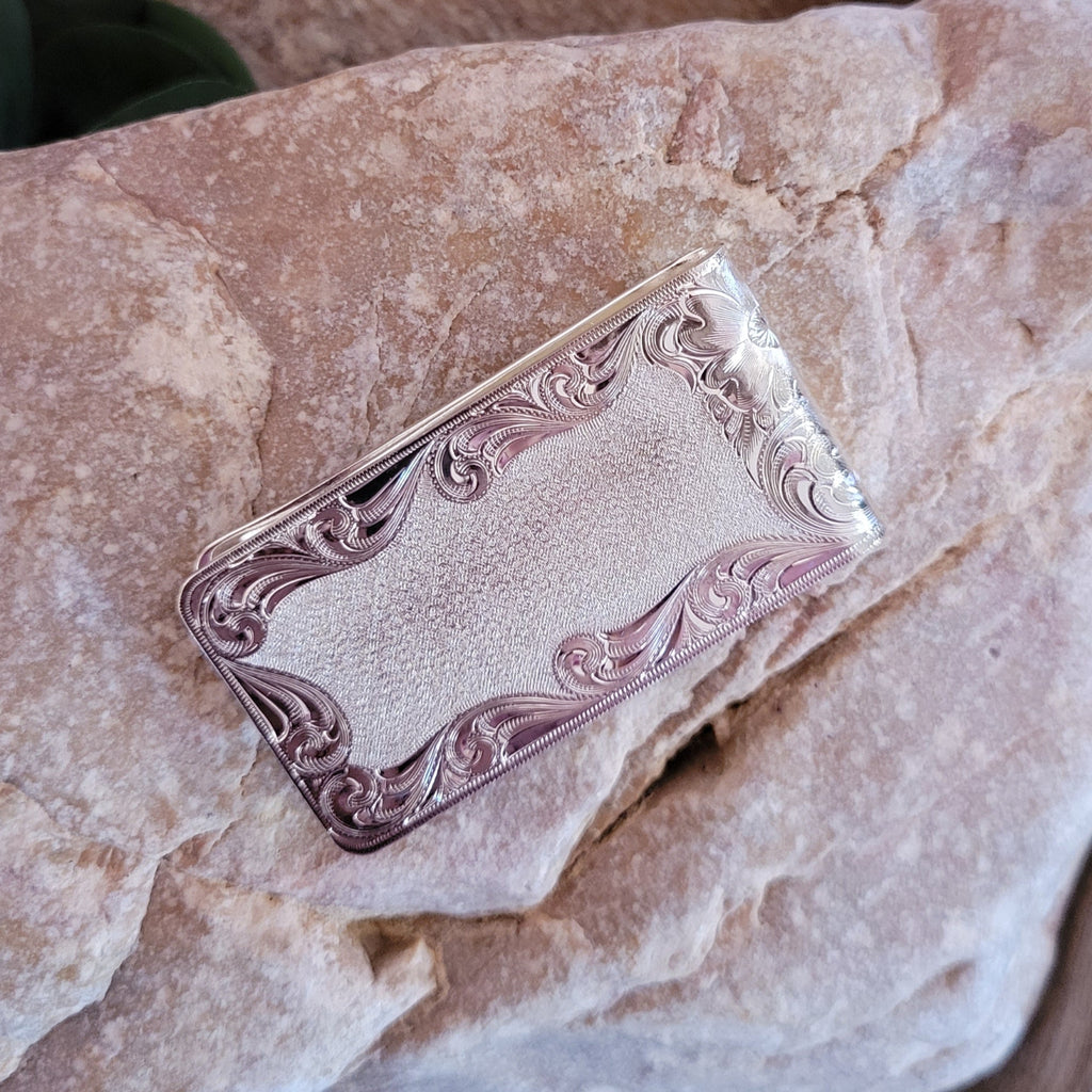 Money Clip Fig by Montana Silversmiths Back View