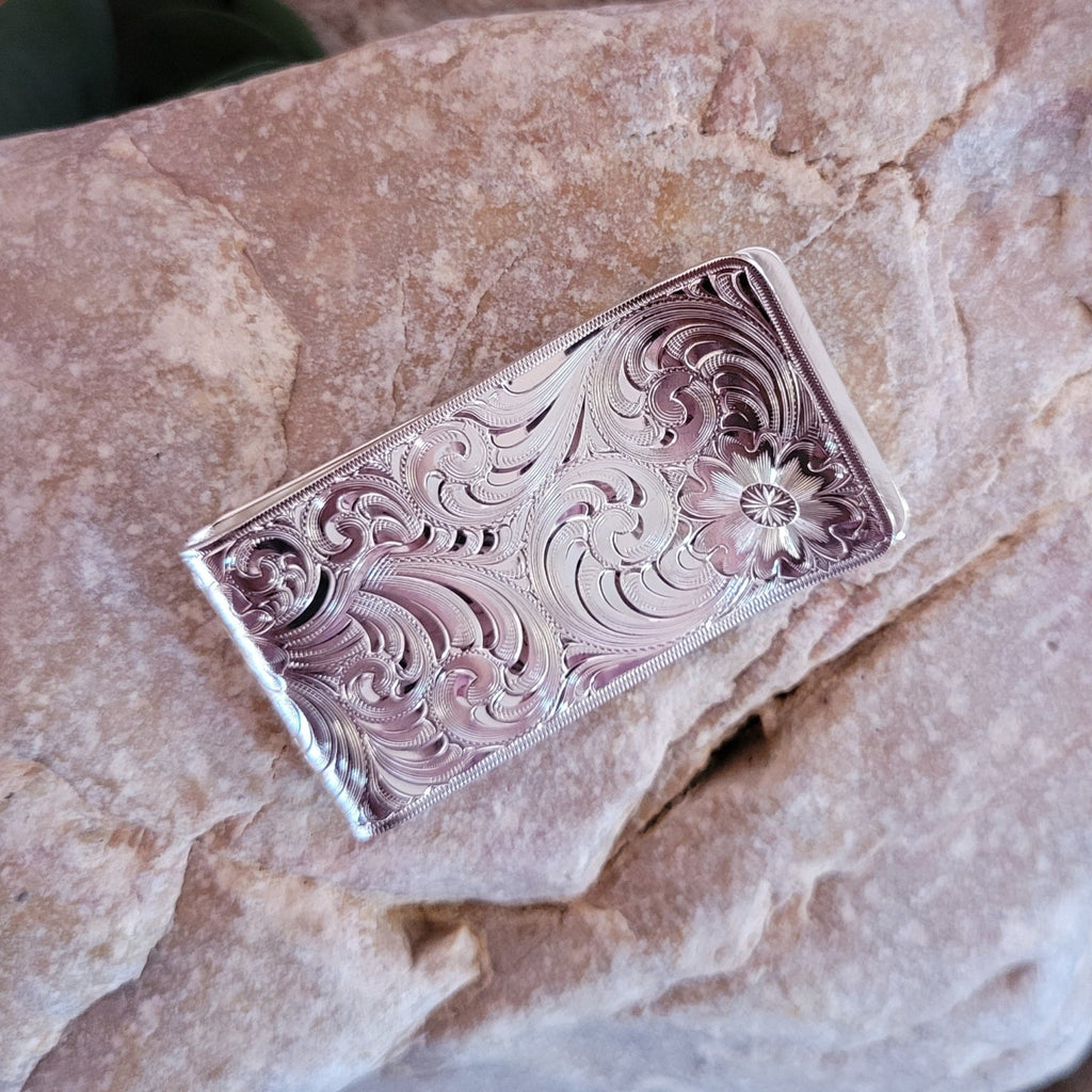 Money Clip Fig by Montana Silversmiths Front View..