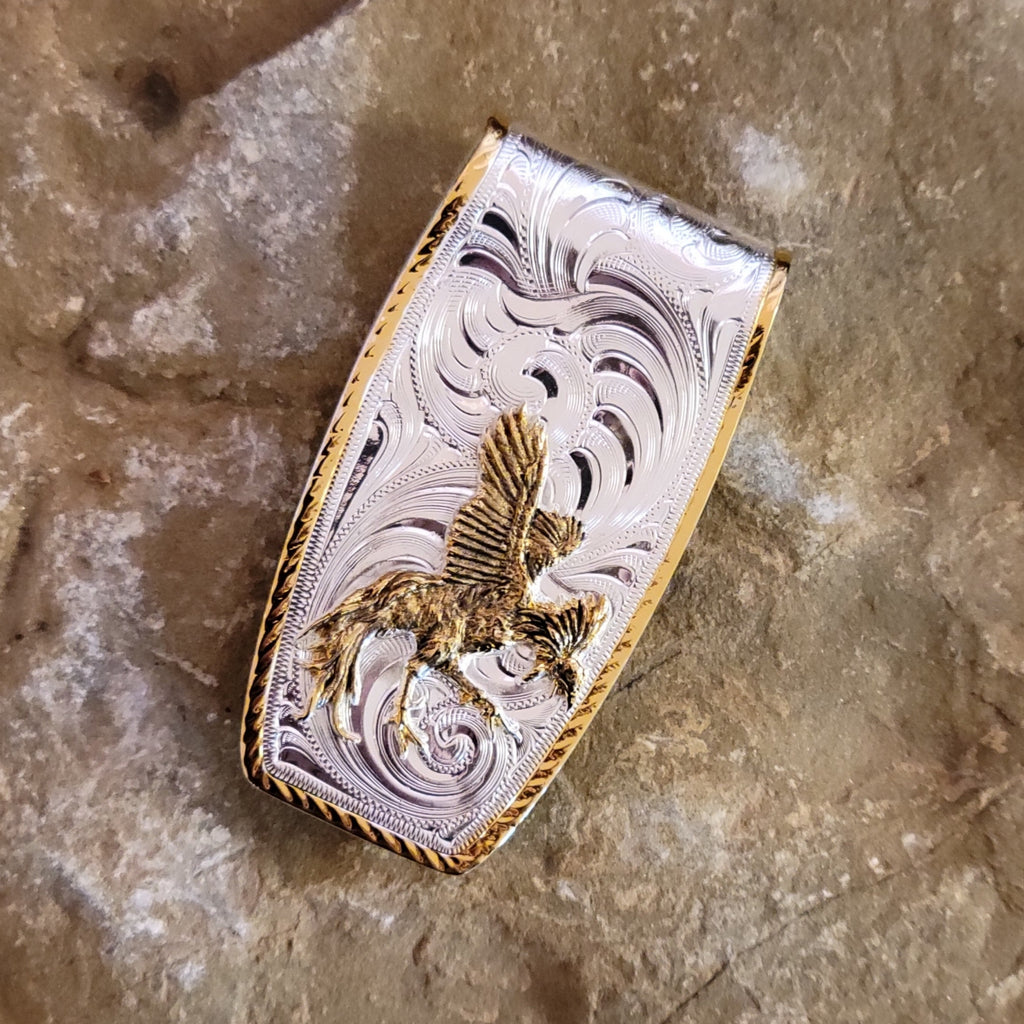 Money Clip "The Ultimate Fight" Montana Silversmith MCL5831Front View