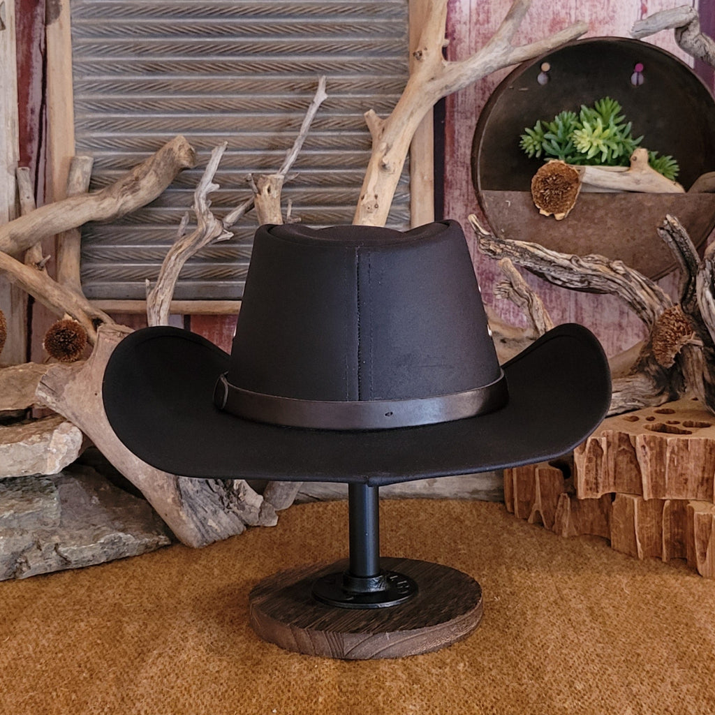 Oilskin Cotton Hat the "Badlands" by Outback Trading Company 14716 back  View
