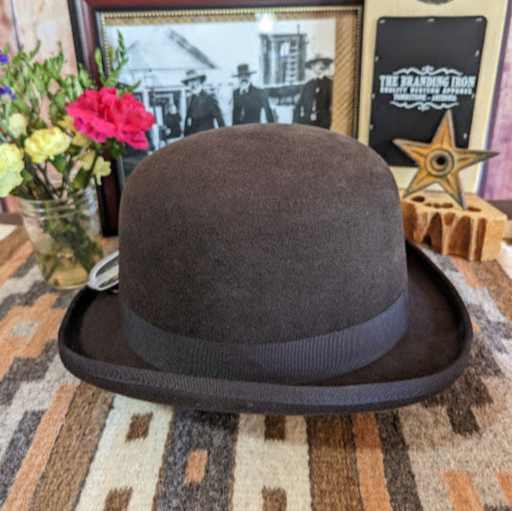 Derby Hat "Furlong" by Scala  WF506 chocolate side view
