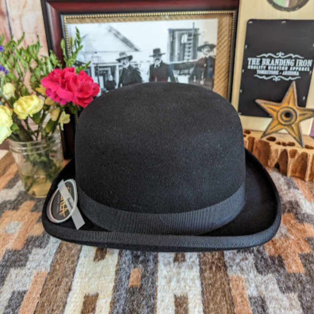Derby Hat "Furlong" by Scala  WF506 black side view