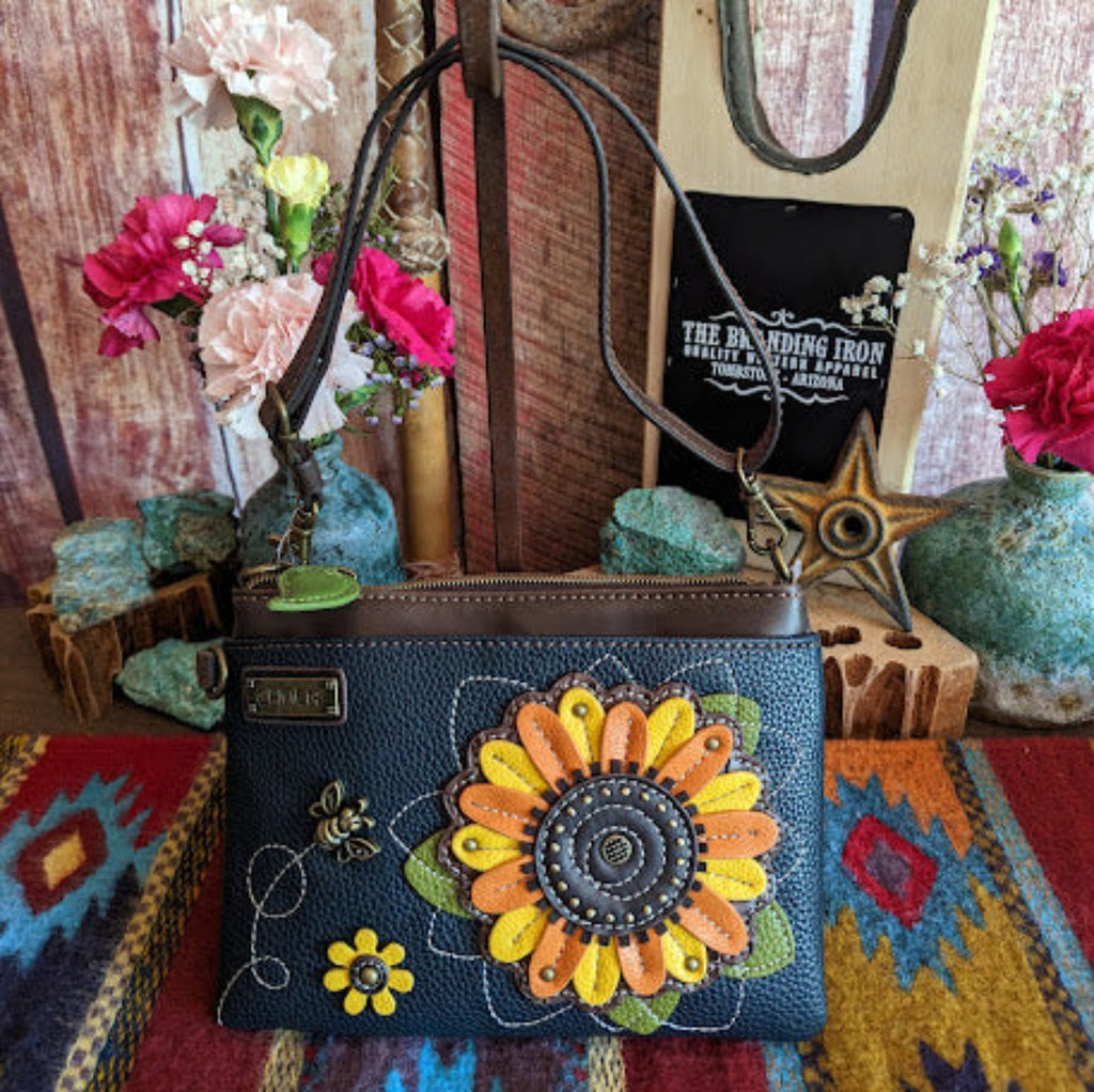 Crossbody Purse the "Sunflower" by Chala  826SF1 front view