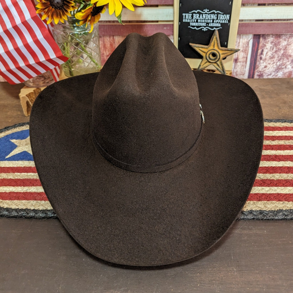  "Lariat" by Stetson SFLRAT-7540  chocolate front view
