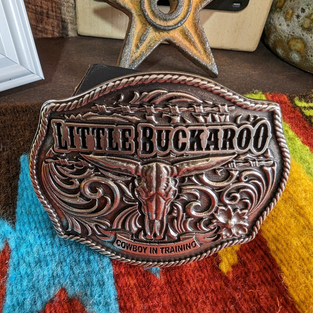  "Little Buckaroo" by Attitude Belt Buckle A608S front view