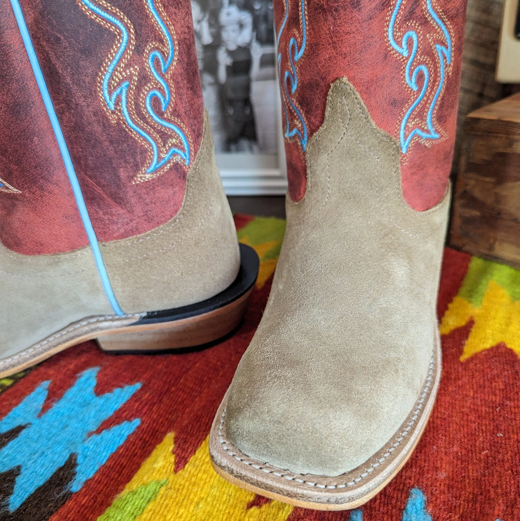Preschool Kids Boots "Flame" by Old West  8206 toe view