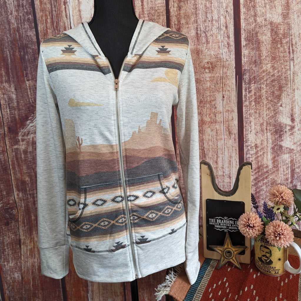 Women’s Hoodie "Bucking Bronco" by Liberty Wear  8138 front view