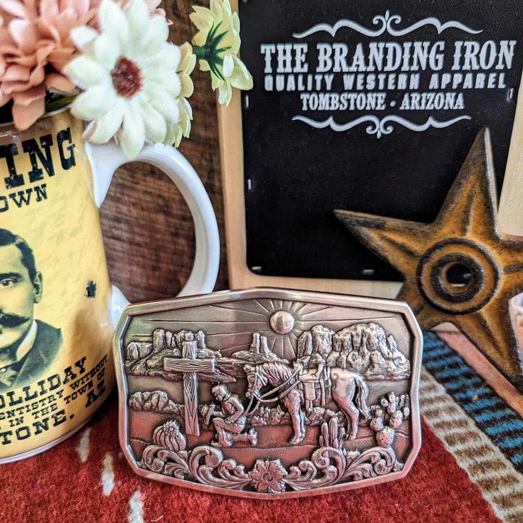 Belt Buckle "Praying Cowboy " by Nocona   37909 front view