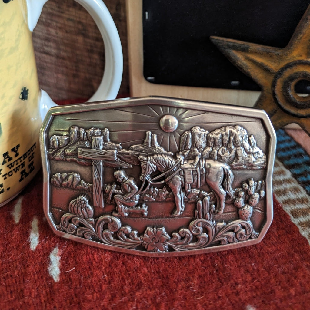 Belt Buckle "Praying Cowboy " by Nocona   37909 front view