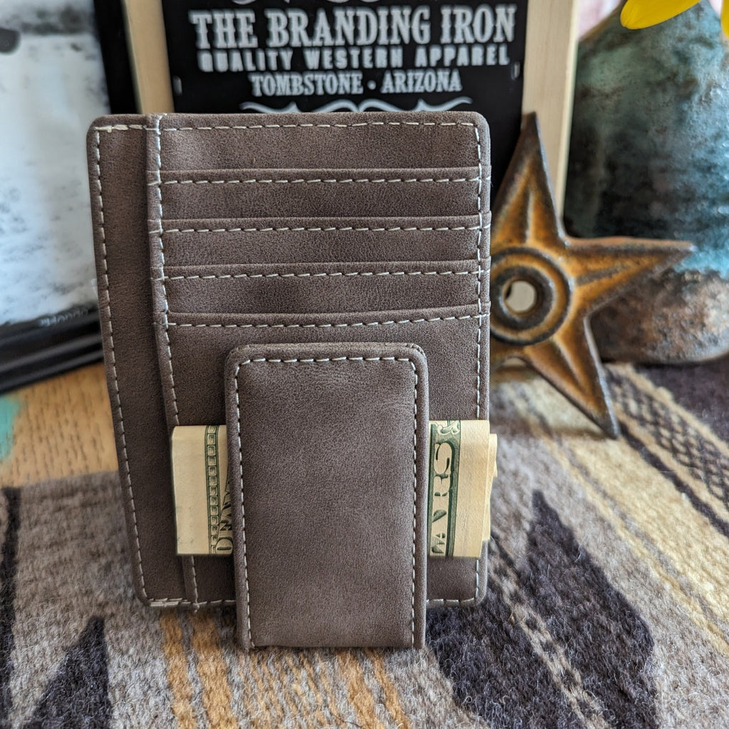 Bill Holder and Credit Card Money Clip Wallet by Mad Man  5151B front view
