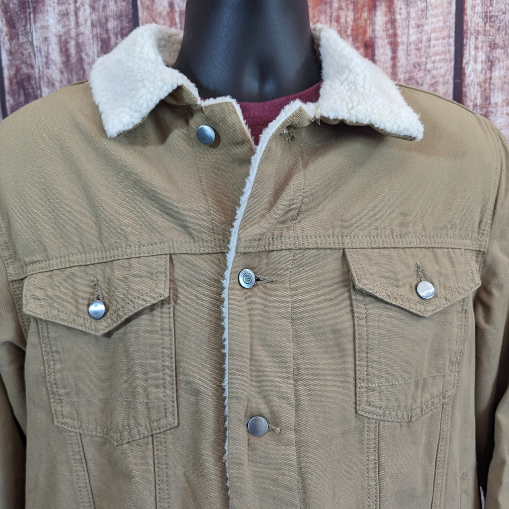 Men's Khaki Jacket by Rock&Roll  BM92D02557 front detail view