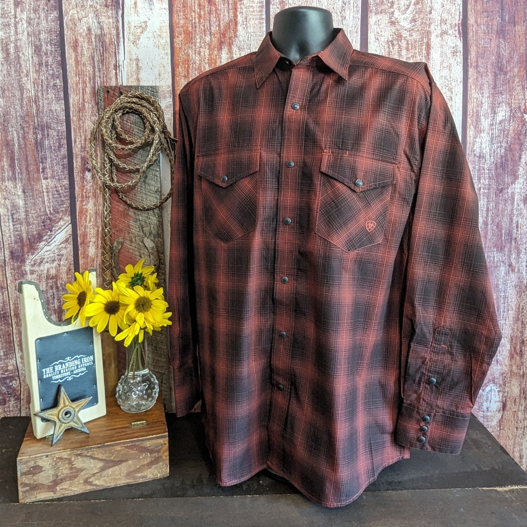 Men's Long Sleeve Pro Snap Shirt "Stenson" by Ariat   10046304 front view