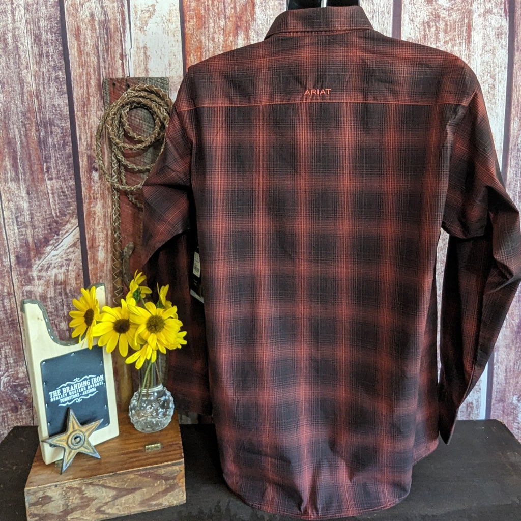Men's Long Sleeve Pro Snap Shirt "Stenson" by Ariat   10046304 back view