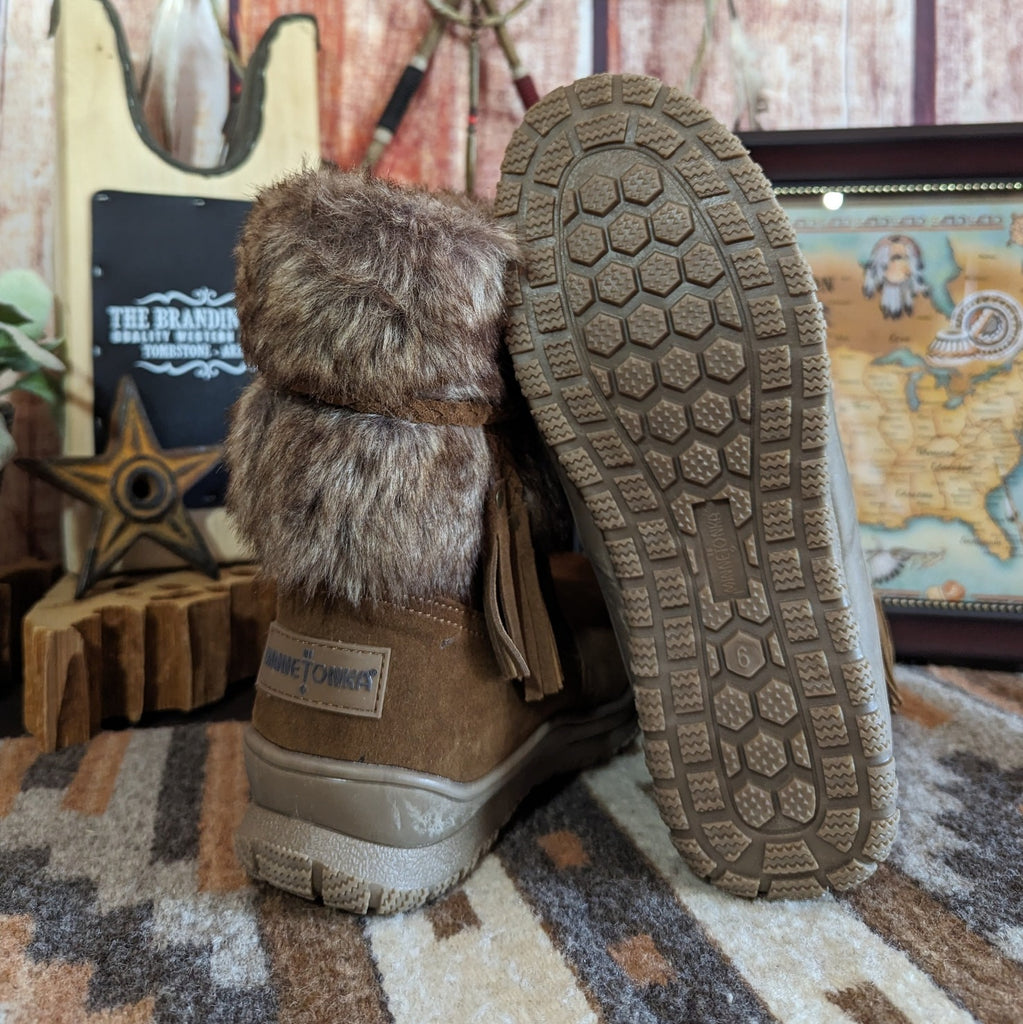 Women's Booties the "Everett" by Minnetonka 80083  bottom view