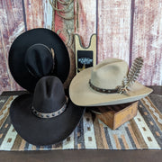 4X Buffalo Fur Felt Hat, the "Broken Bow" by Stetson colors view