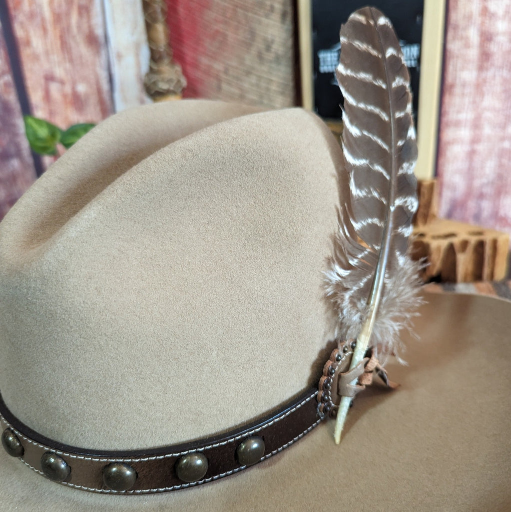4X Buffalo Fur Felt Hat, the "Broken Bow" by Stetson Detailed View